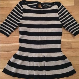 Gold and black White House Black market sweater